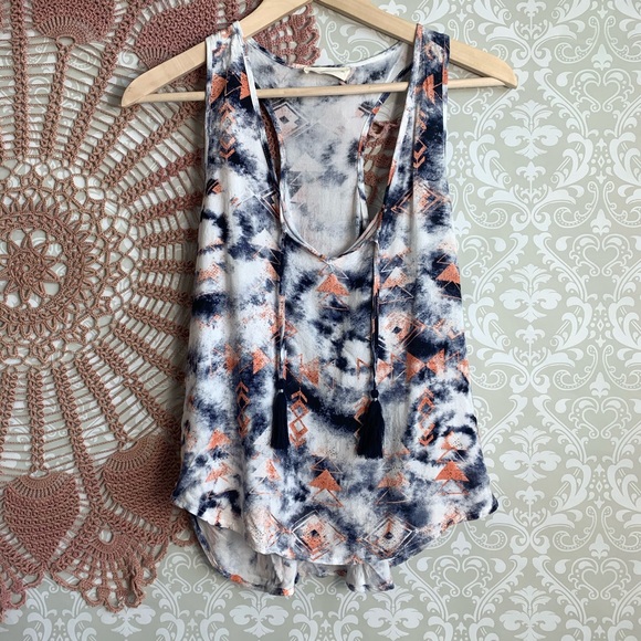 5/$25 Ocean Drive Toe Dye Tank Top
